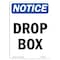 Signmission OSHA Notice, 7" Height, Drop Box Sign, 7" X 5", Portrait OS-NS-D-57-V-11566 - alternate 1